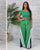 WIDE LEG LOUNGE PANTS (GREEN/NAVY)